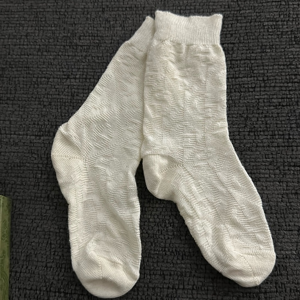Baby Gucci Rhombus Socks- Worn Once